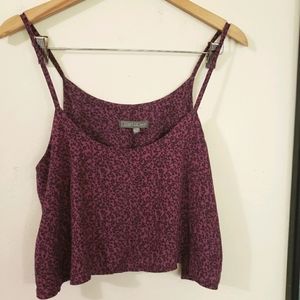 Italian made Purple flowy crop top